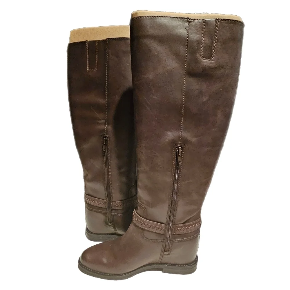 Lucky Brand Maltet Women’s Knee-High Wedge Boots NWOB Size 6M - Picture 3 of 10